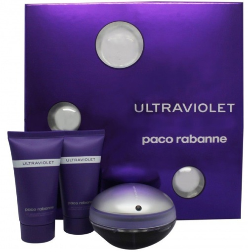 Paco Rabanne Ultraviolet Комплект (EDP 50ml + BL 50ml + SG 50ml) за Жени - Img 1