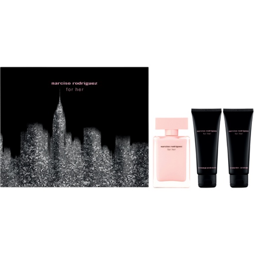 Narciso Rodriguez for Her Комплект (EDP 50ml + BL 75ml + SG 75ml) за Жени - Img 1