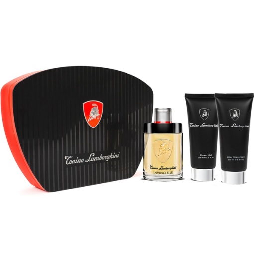 Tonino Lamborghini Invincibile Комплект (EDT 125ml + ASB 150ml + SG 150ml) за Мъже - Img 1