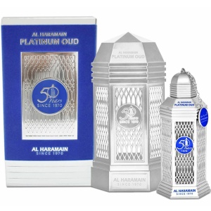 Al Haramain 50 Years Platinum Oud EDP 100ml Мъже и Жени БЕЗ ОПАКОВКА - Img 2