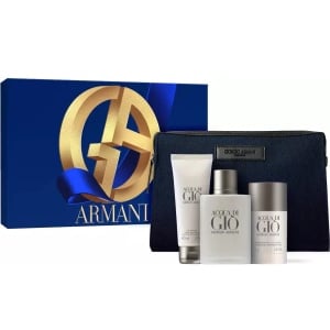 Armani Acqua Di Gio Комплект (EDT 100ml + SG 75ml + Deo Stick 75ml + Bag) за Мъже