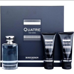 Boucheron Quatre Pour Homme Комплект (EDT 100ml + AS Balm 100ml + SG 100ml) за Мъже