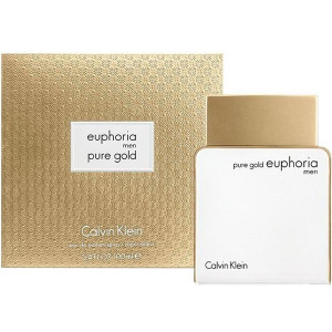 Calvin Klein Pure Gold Euphoria Men EDP 100ml за Мъже БЕЗ ОПАКОВКА - Img 3