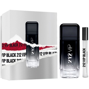 Carolina Herrera 212 VIP Black Комплект (EDP 100ml + EDP 10ml) за Мъже - Img 1