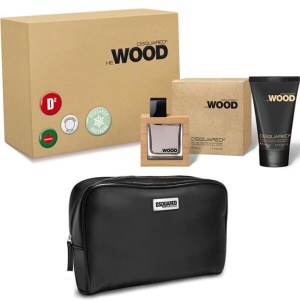Dsquared2 He Wood Комплект (EDT 50ml + Body Lotion 100ml + Bag) за Мъже