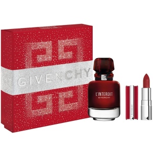 Givenchy L'Interdit Rouge Комплект (EDP 50ml + Lipstick) за Жени