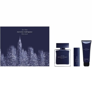 Narciso Rodriguez for Him Bleu Noir Комплект (EDT 100ml + EDT 10ml + SG 75ml) за Мъже - Img 1