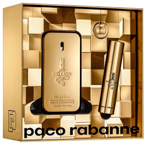 Paco Rabanne 1 Million Комплект (EDT 50ml + EDT 10ml + Ключодържател) за Мъже