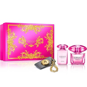 Versace Bright Crystal Absolu Комплект (EDP 90ml + BL 100ml + Ключодържател) за Жени