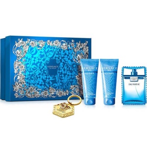 Versace Man Eau Fraiche Комплект (EDT 100ml + AS Balm 100ml + SG 100ml + Kлючодържател) за Мъже