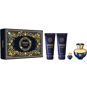 Versace Pour Femme Dylan Blue Комплект (EDP 100ml + EDP 5ml + BL 100ml + SG 100ml) за Жени