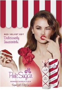 Aquolina Pink Sugar Red Velvet EDT 100ml за Жени БЕЗ ОПАКОВКА - Img 2