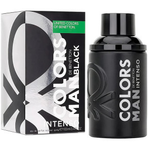 Benetton Colors Man Black Intenso EDP 100ml за Мъже БЕЗ ОПАКОВКА - Img 3