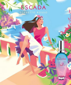 Escada Sorbetto Rosso Комплект (EDT 30ml + Несесер) за Жени - Img 2