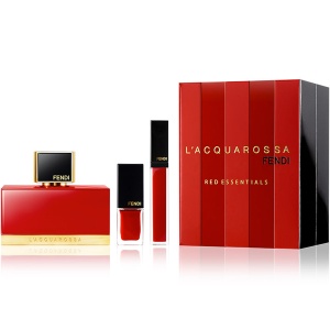Fendi L' Acquarossa Комплект (EDP 50ml + Nail Polish + Lip Gloss) за Жени