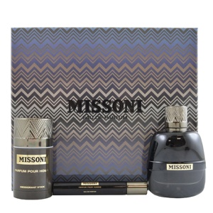 Missoni Missoni Parfum Pour Homme Комплект (EDP 100ml + EDP 10ml + Deo Stick 75ml) за Мъже