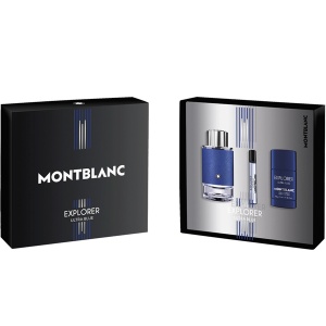 Montblanc Explorer Ultra Blue Комплект (EDP 100ml + Deo Stick 75ml + EDP 7.5ml) за Мъже