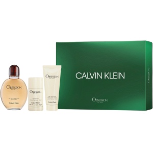 Calvin Klein Obsession For Men Комплект (EDT 125ml + Deo Stick 75ml + ASB 100ml) за Мъже