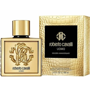 Roberto Cavalli Uomo Golden Anniversary EDP Intense 100ml за Мъже БЕЗ ОПАКОВКА - Img 3