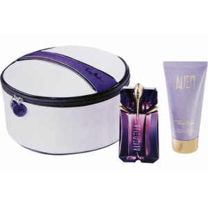 Thierry Mugler Alien Комплект (EDP 60ml + BL 100ml + Bag) Vanity Collection за Жени