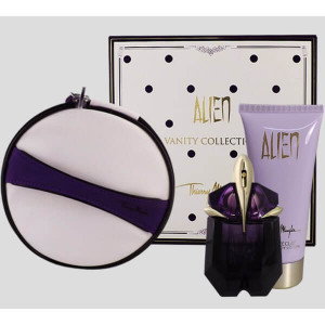 Thierry Mugler Alien Комплект (EDP 60ml + BL 100ml + Bag) Vanity Collection за Жени - Img 2