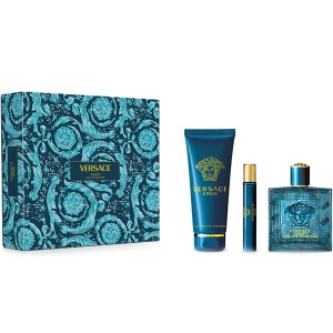 Versace Eros Eau de Parfum Комплект (EDP 100ml + EDP 10ml + SG 150ml) за Мъже