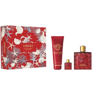 Versace Eros Flame Комплект (EDP 100ml + EDP 5ml + SG 150ml) за Мъже