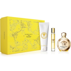Versace Eros Pour Femme Комплект (EDP 100ml + EDP Roll On 10ml + BL 150ml) за Жени