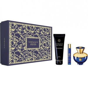 Versace Pour Femme Dylan Blue Комплект (EDP 100ml + EDP 10ml + BL 150ml) за Жени