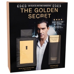 Antonio Banderas The Golden Secret Комплект (EDT 100ml + AS Balm 100ml) за Мъже - Img 1