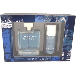 Azzaro Chrome United Комплект (EDT 100ml + Deo Stick 75ml) за Мъже