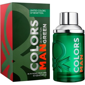 Benetton Colors Man Green EDT 100ml за Мъже - Img 1