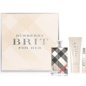 Burberry Brit Комплект (EDP 100ml + EDP 7.5ml + BL 75ml) за Жени