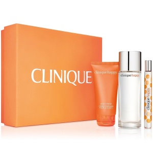 Clinique Happy Комплект (EDP 50ml + EDP 10ml + Body Cream 75ml) за Жени - Img 1