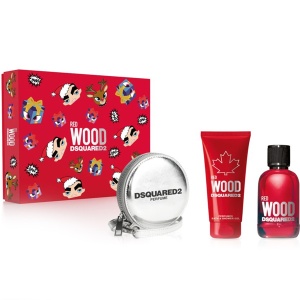 Dsquared2 Red Wood Комплект (EDT 100ml + SG 100ml + Purse) за Жени