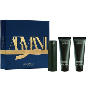 Emporio Armani He Комплект (EDT 50ml + SG 75ml + SG 75ml) за Мъже