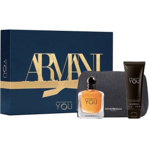 Emporio Armani Stronger With You Комплект (EDT 50ml + SG 75ml + Bag) за Мъже