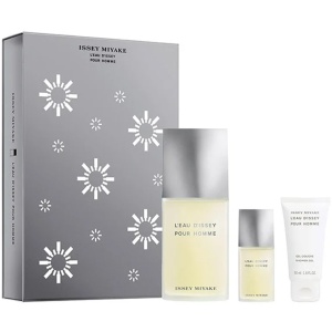 Issey Miyake L'Eau D'Issey Pour Homme Комплект (EDT 125ml + EDT 15ml + SG 50ml) за Мъже