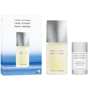Issey Miyake L'Eau D'Issey Pour Homme Комплект (EDT 75ml + Deo Stick 75ml) за Мъже