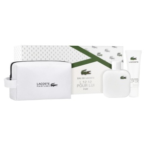Lacoste L 12.12 Blanc Комплект (EDT 100ml + Shower Gel 50ml + Bag) за Мъже