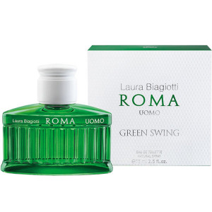 Laura Biagiotti Roma Uomo Green Swing EDT 75ml за Mъже БЕЗ ОПАКОВКА - Img 3