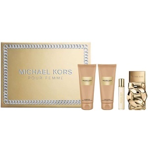 Michael Kors Pour Femme Комплект (EDP 100ml + BL 100ml + SG 100ml + EDP 15ml) за Жени - Img 1