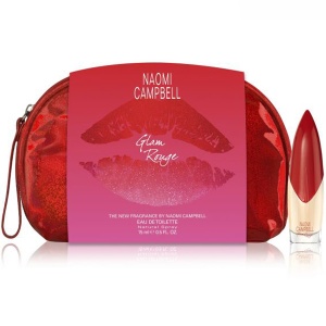 Naomi Campbell Glam Rouge Комплект (EDT 15ml + Make Up Bag) за Жени