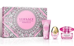 Versace Bright Crystal Absolu Комплект (EDP 50ml + EDP 10ml + BL 50ml) за Жени