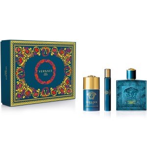Versace Eros Parfum Комплект (Parfum 100ml + Parfum 10ml + Deo Stick 75ml) за Мъже
