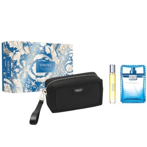 Versace Man Eau Fraiche Комплект (EDT 100ml + EDT 10ml + Bag) за Мъже - Img 1