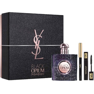 YSL Black Opium Nuit Blanche Комплект (EDP 50ml + Mascara 2ml + Pencil) за Жени