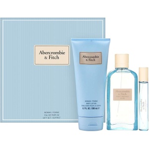 Abercrombie & Fitch First Instinct Blue for Her Комплект (EDP 100ml + EDP 15ml + BL 200ml) за Жени - Img 1