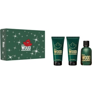 Dsquared2 Green Wood Комплект (EDT 100ml + AS Balm 100ml + SG 100ml) за Мъже