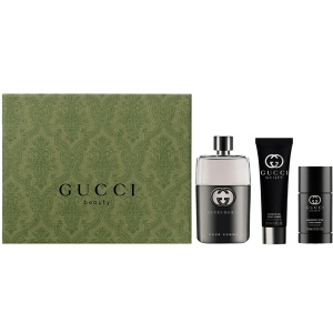 Gucci Guilty Pour Homme Комплект (EDT 90ml + Deo Stick 75ml+ SG 50ml) за Мъже - Img 1